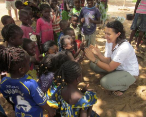 This photo is from the first visit to Kukuo where all of the children were extremely excited about the white people there. It was one of the first major times I realized the fascination with whiteness extended to me here.