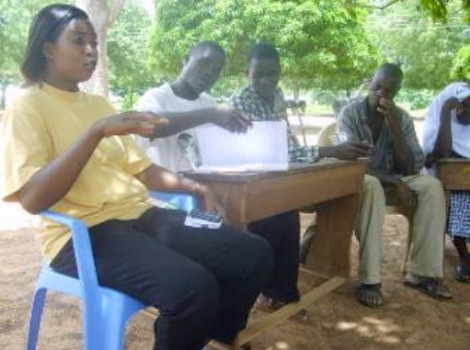 Members of CAT at Chamba at a team meeting